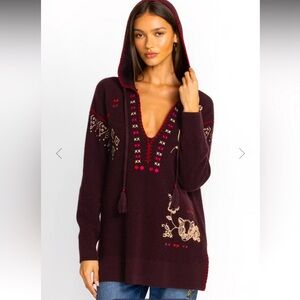 Johnny Was Brown V-Neck Sweater